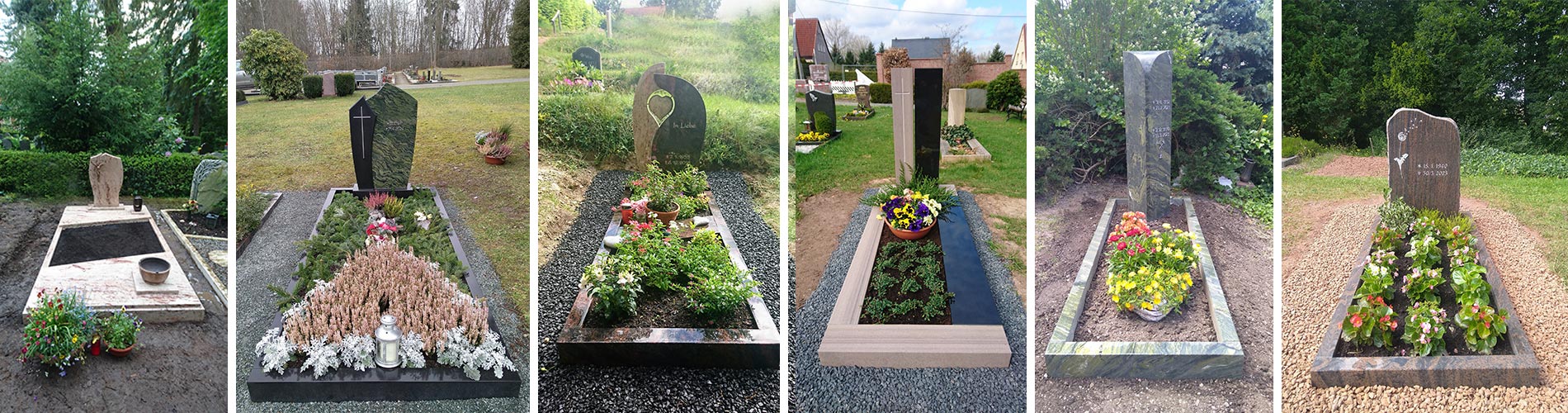 Einzelgrabmale in Crimmitschau, Werdau und Zwickau