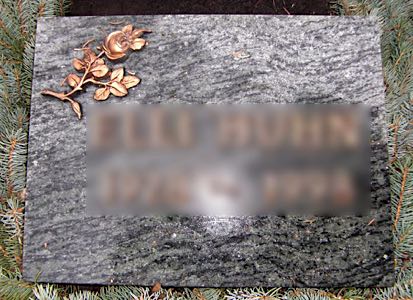 Liegestein aus massivem Naturstein