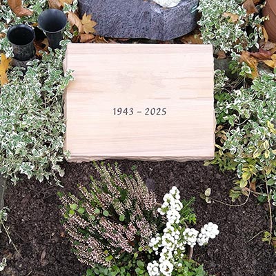 individueller Liegestein aus Naturstein