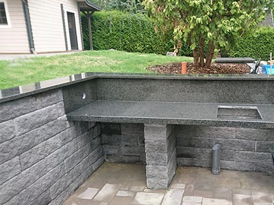 Naturstein Outdoor-Küche